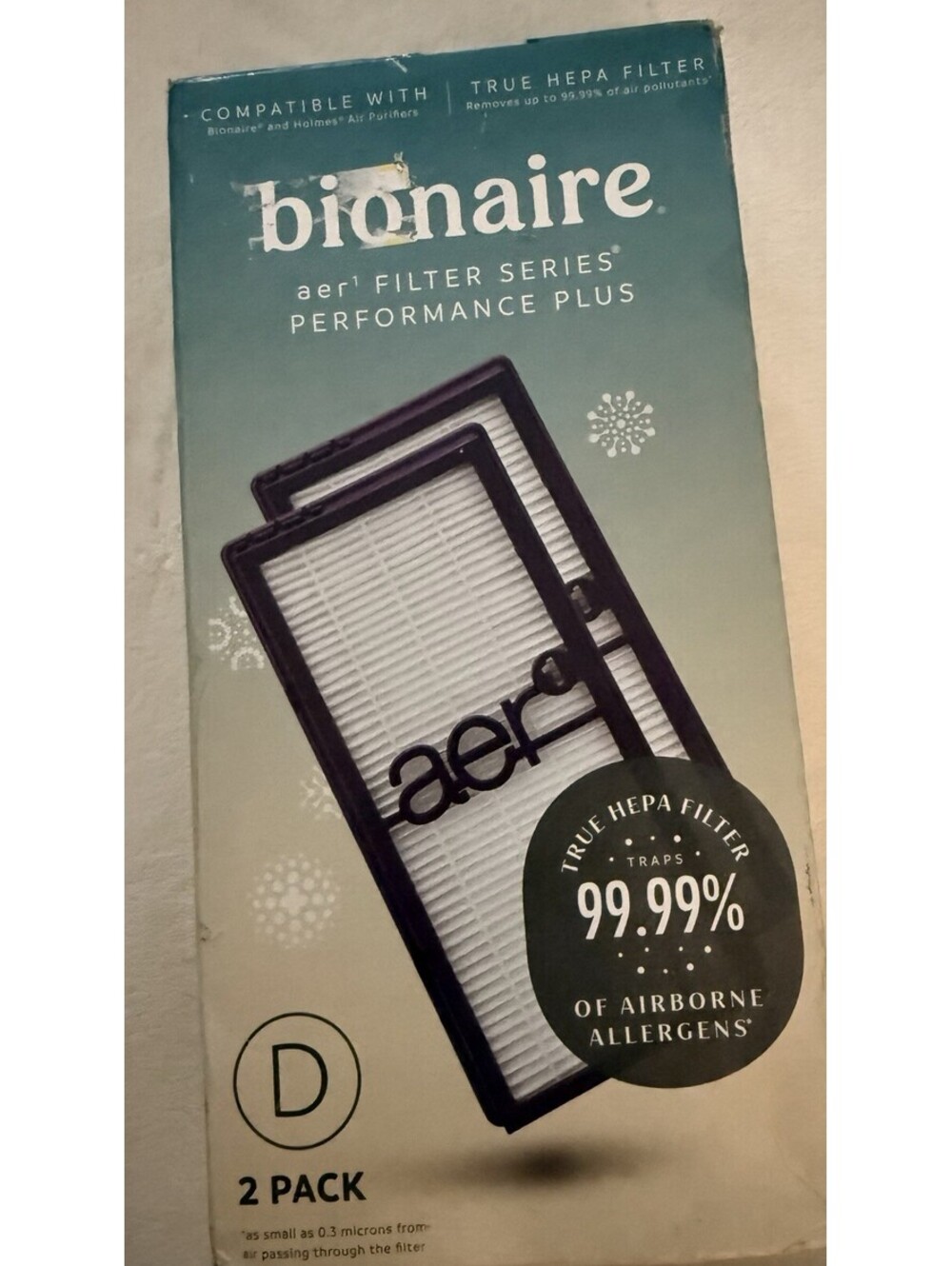Bionaire aer1 Performance Plus D True HEPA Air Purifier Filter 2 Pack BAPF300APD